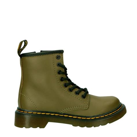 dr martens   dms olive romario leren veterboots olijfgroen wehkamp