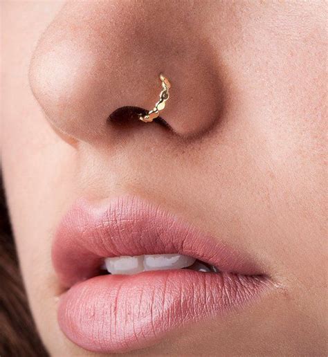 nose ring ideas  adds pretty  appearance azzfeed