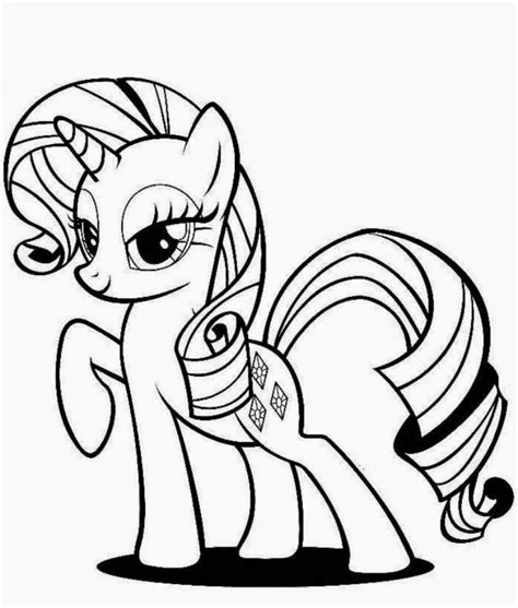 pony rarity coloring pages