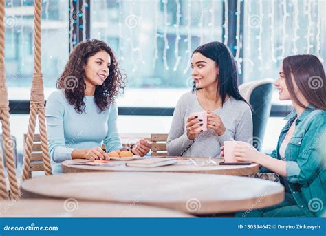 nice female friends talking    stock photo image  relax