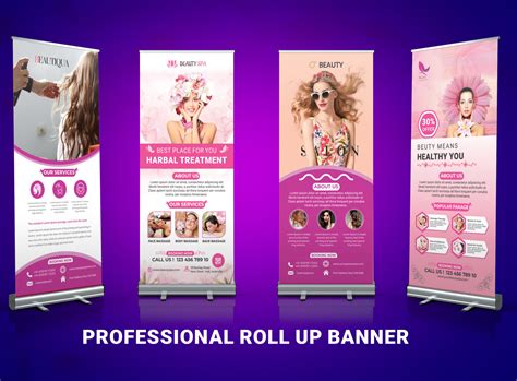 spa roll  banner design    mockup  md rahmat ali
