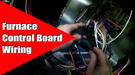 hvac furnace control board wiring youtube