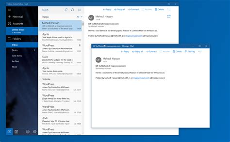 outlook mail  windows    pop  feature  emails  mspoweruser