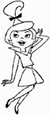 Jetsons Coloring Judy Drawings sketch template
