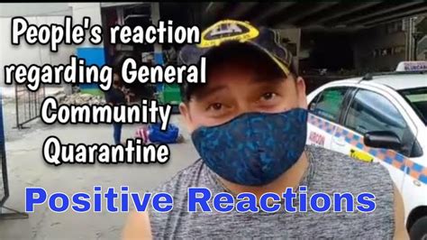 People S Reaction Regarding General Community Quarantine L