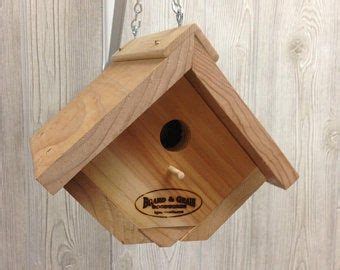 black capped chickadee cedar bird house etsy   bird house black capped chickadee bird