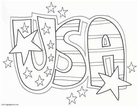 usa coloring page  printable coloring pages