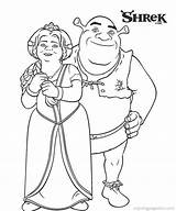 Coloring Shrek Pages Babies Library Clipart Fiona sketch template