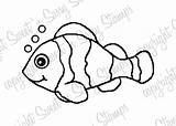 Clownfish Cleo sketch template