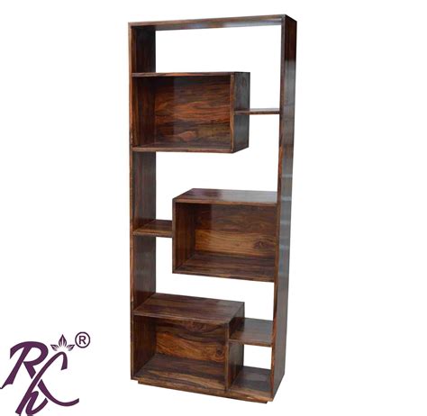 solid wooden open book shelf rajhandicraft furniture