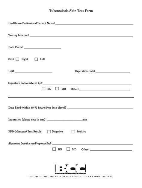 printable tb test form  employment fill   sign printable