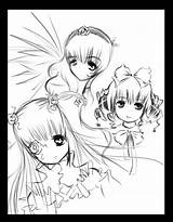 Rozen Maiden Suigintou sketch template