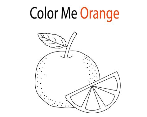 orange coloring pages printable information