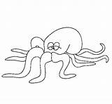 Pulpo Polvo Polipo Poulpe Pulpos Octopus Recortar Colorier Acolore Dibuix Luglio Piri Dibuixos Coloritou sketch template