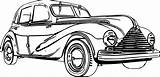 Car Line Classic Drawing Coloring Vintage Getdrawings Antique Wecoloringpage sketch template