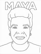Maya Angelou Remarkable sketch template