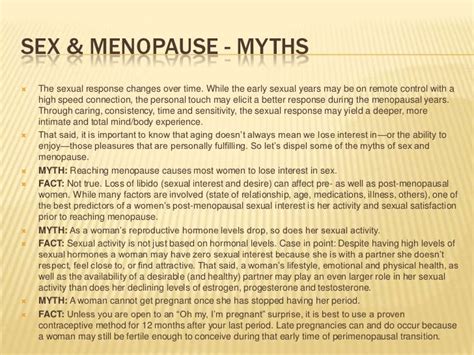 Myth Around Sex And Menopause