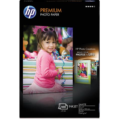 hp premium matte photo paper  sheets    qa bh