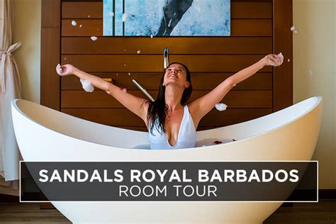 sandals royal barbados room tour vacation couple