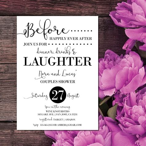 15 couples shower invitation designs and examples psd ai examples