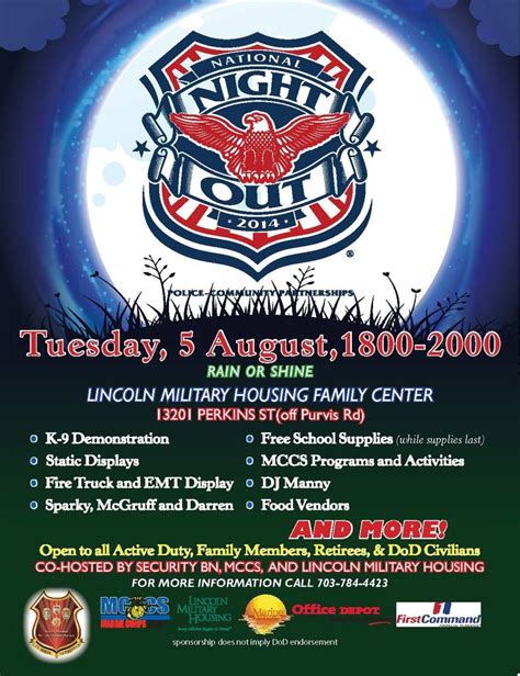 national night  night  flyer template national