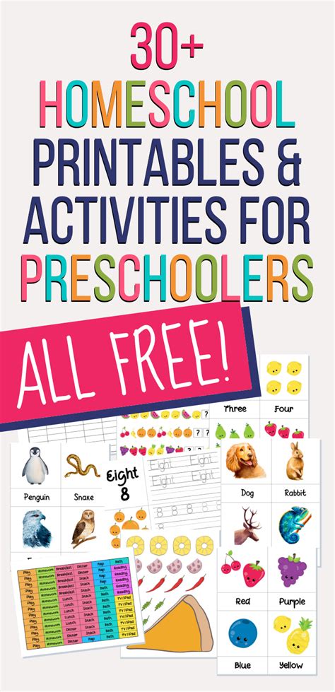preschool printables  homeschool deals