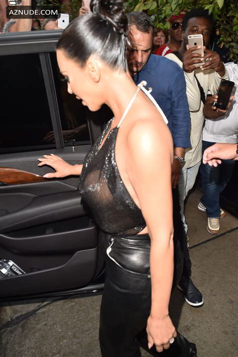 Kim Kardashian Leaving The Mercer Hotel Dressed In Leather