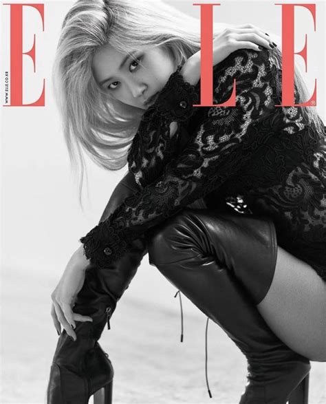 rosé becomes the final solo blackpink member to make the cover of elle