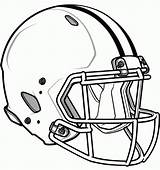 Coloring Football Helmet Packers Popular sketch template