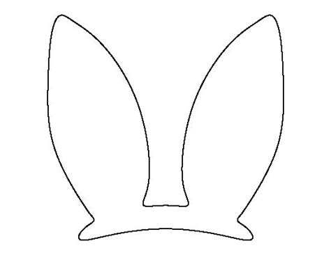 bunny ear pattern printable easter bunny face clipart eyes