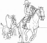 Cowboy Ausmalbilder Bulls sketch template