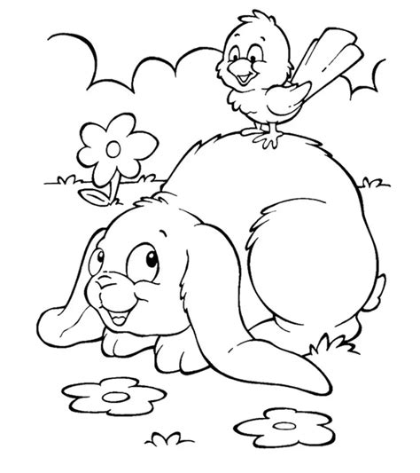 coloring pages  cute bunnies