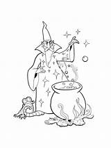 Magician Coloring Pages Printable Kids Bright Colors Favorite Choose Color sketch template