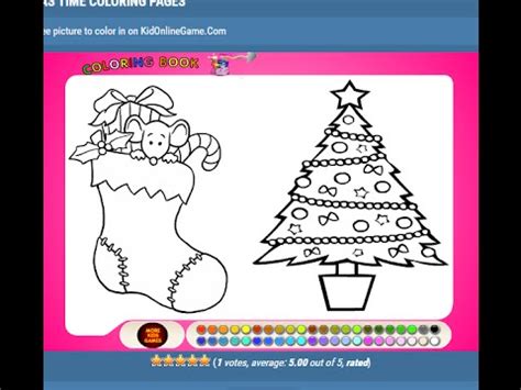 christmas coloring games  kids christmas coloring pages youtube