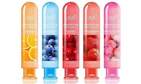 Fruit Fun Water Based Fruit Flavored Lubricant 1 Or 5 Pack Groupon