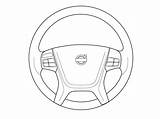 Steering Wheel Drawing Car Getdrawings sketch template