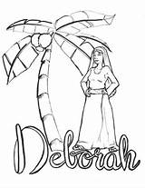 Deborah Coloring Debora Judge Barak Dominical Escuela Atividades Jw Prophetess Heroes Bora Sketch Bíblicas Catecismo Tarjetas Sencillos Obeys sketch template