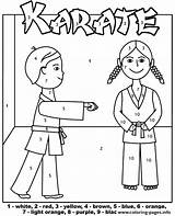 Karate Kwon Tae sketch template