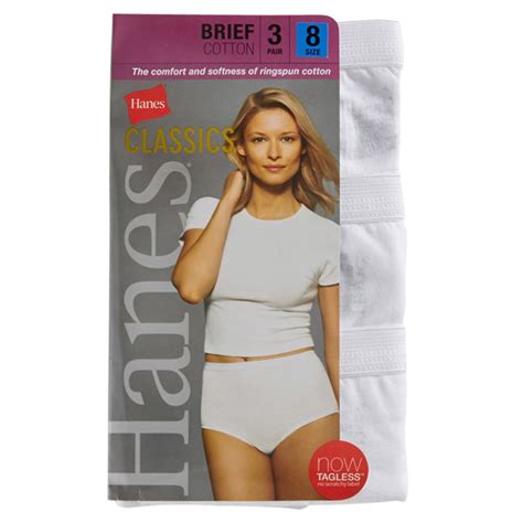 Hanes Women S Classics Cotton Briefs 3 Pack Bob’s Stores