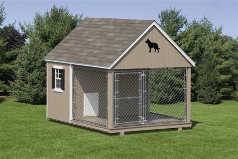 dog kennel wood amish backyard structures