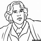 Coloring Historical Pages Wilde Oscar Figure Famous Rated Top Thecolor sketch template