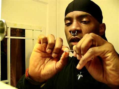 eyebrow captive bead spike piercing tutorial youtube