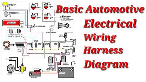 auto electrical wiring diagram starting charging system   lighting system youtube