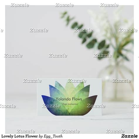 lovely lotus flower business card zazzlecom flower business