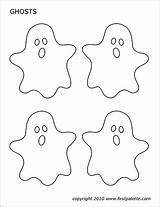 Printable Ghosts Ghost Halloween Coloring Templates Small Pages Template Decorations Kids Firstpalette Colouring Printables Stencils Letters Large Choose Board Pumpkin sketch template