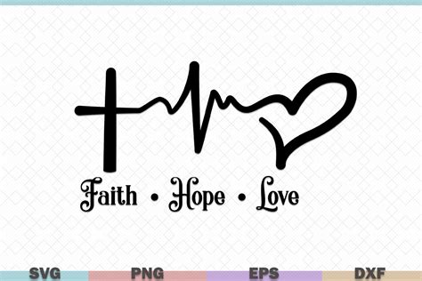 faith hope love graphic  svgitems creative fabrica