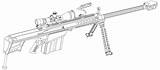 Rifle Drawing Gun M107 Sniper 50 Tank Step Drawings Cal Ww1 Anime Military Barrett M4 Badass Guns Caliber Propane Search sketch template