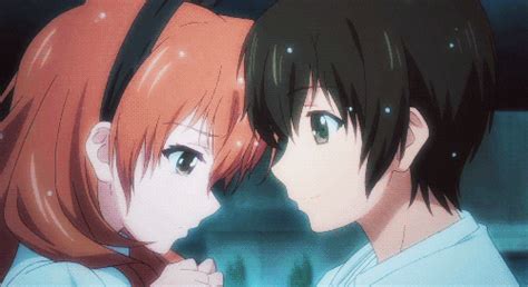 Anime Kiss  Find And Share On Giphy
