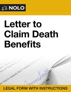 letter  claim death benefits legal form nolo