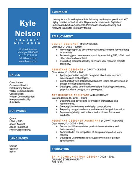modern resume templates hloom
